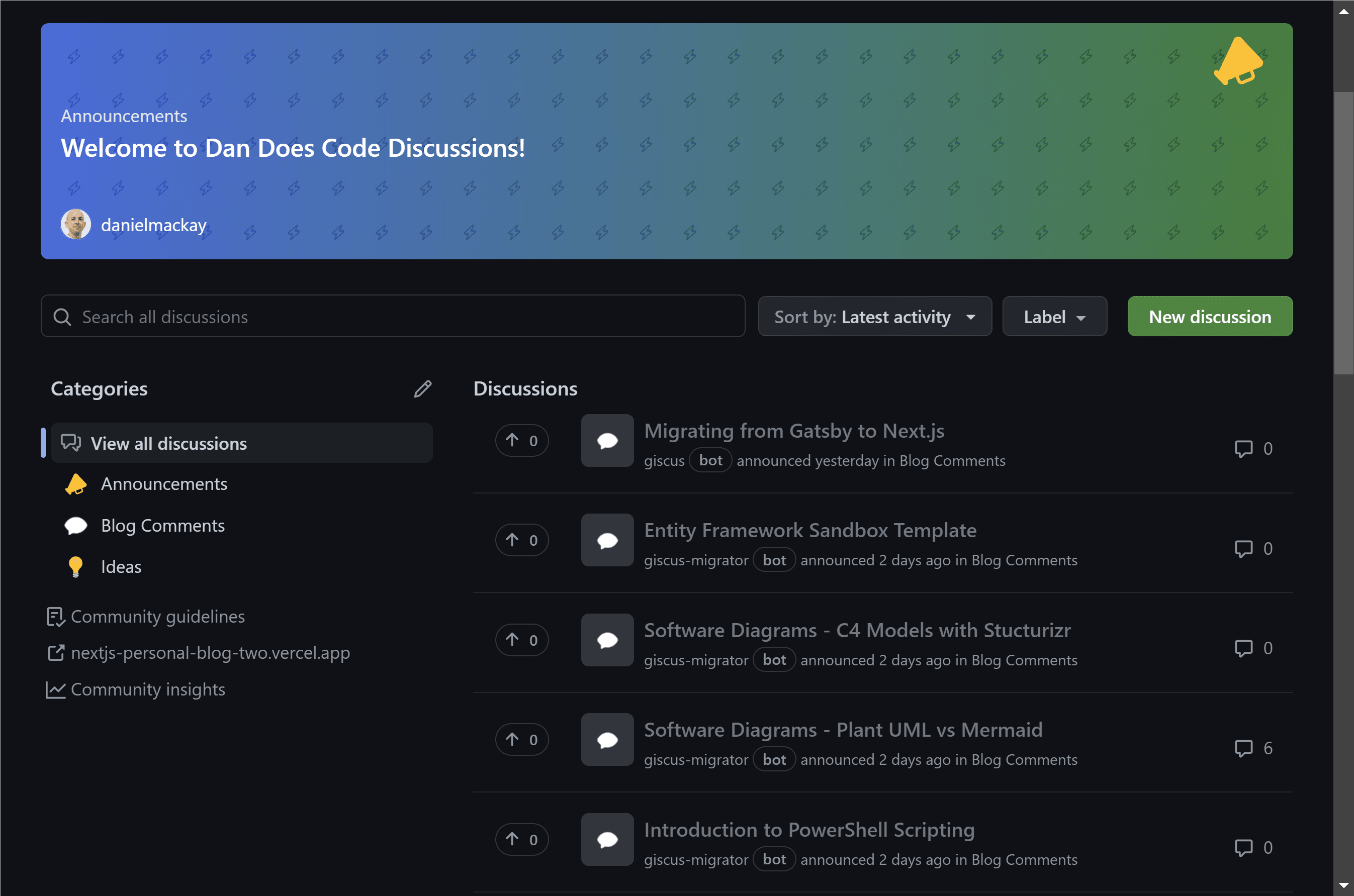 GitHub Discussions